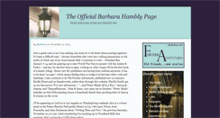 Desktop Screenshot of barbarahambly.com