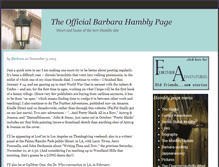 Tablet Screenshot of barbarahambly.com